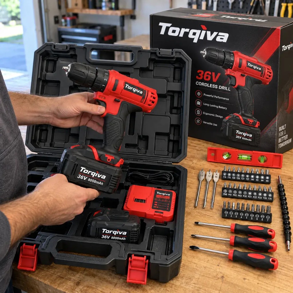 Torqiva™ Akku-Bohrer als Geschenk